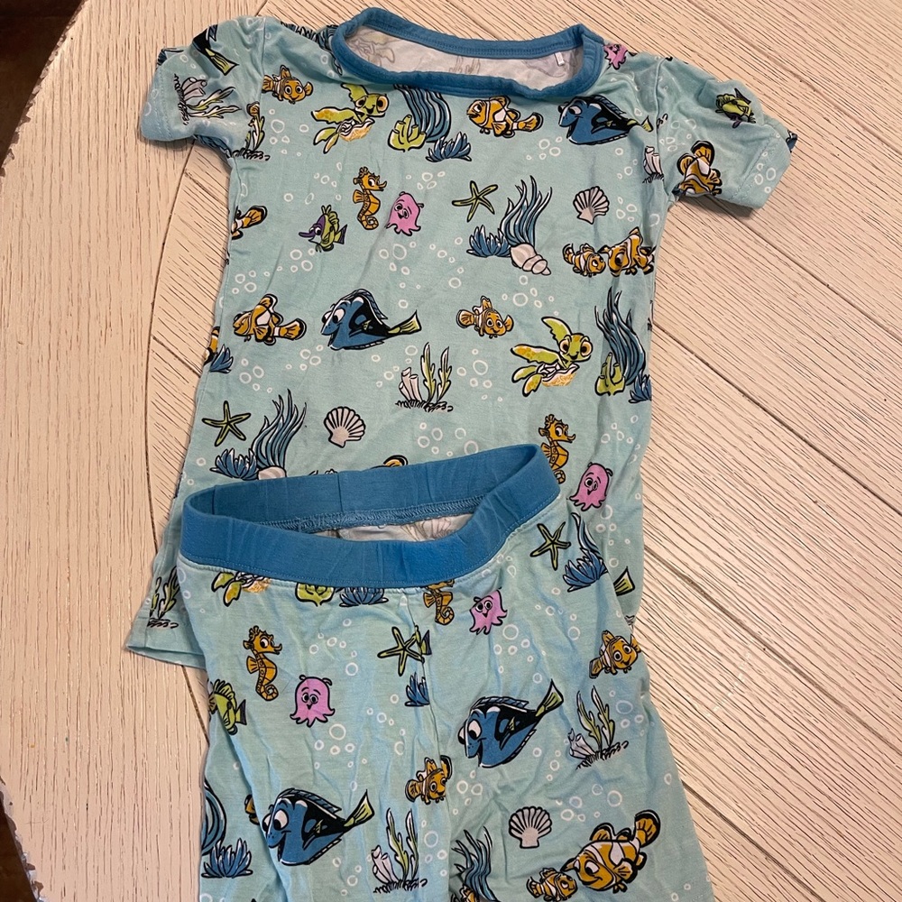 Little sleepies Disney finding Nemo pajamas bamboo